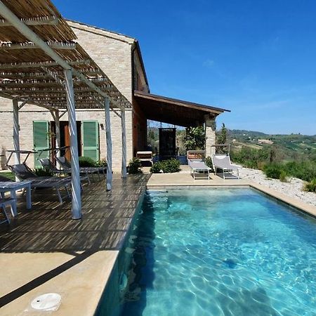 Lemonvilla - Rustico In Panoramalage Castignano Eksteriør billede